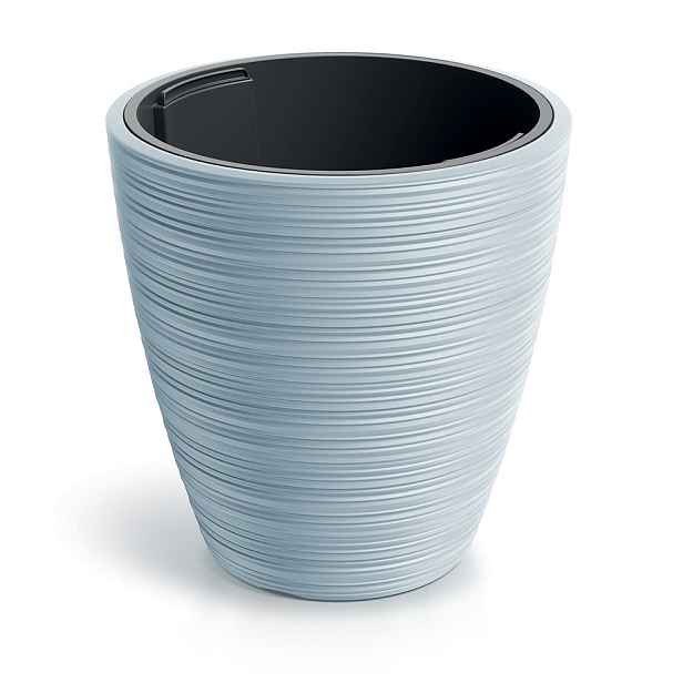 Prosperplast Plastový květináč Venas Round světle šedý, varianta 39 cm