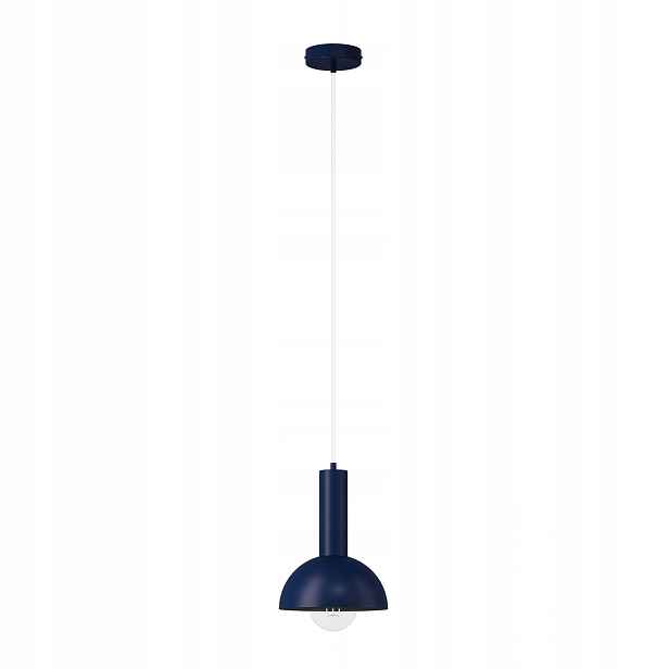 Závěsná lampa tmavě modrá kopule fi19 cm e27 15w vitrum Sigma Lighting