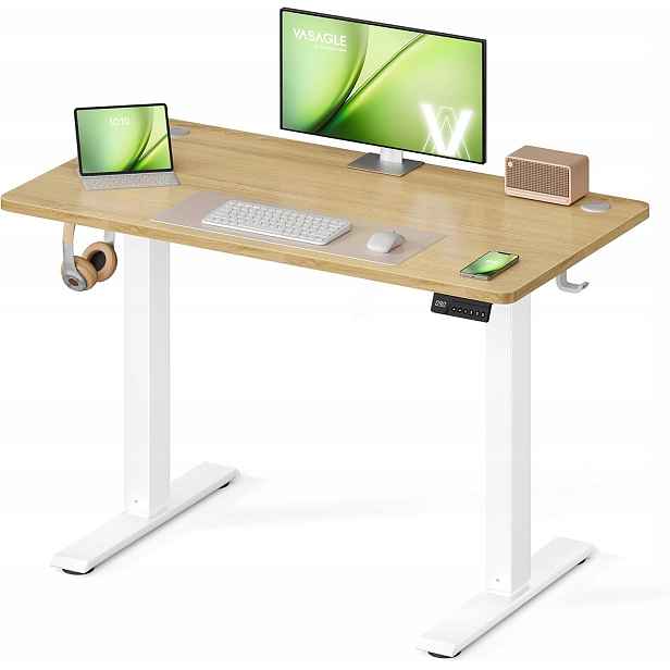 Elektrický psací stůl s nastavitelnou výškou 100 x 60 cm Vasagle, robustní loft