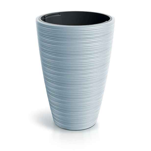 Prosperplast Plastový květináč Venas Round světle šedý II, varianta 29,9 cm