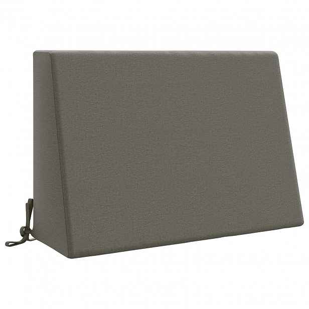 vidaXL polštář za záda SOEST 100% polyester Šedá 60 x 20 x 40 cm