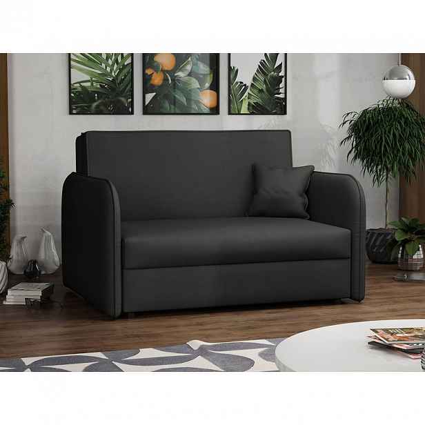 Dvoumístná rozkládací pohovka BELA LOFT 2 - černá