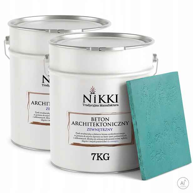 Fasádní omítka s architektonickou strukturou Betonu 5 m2 2 x 7 kg tyrkysová