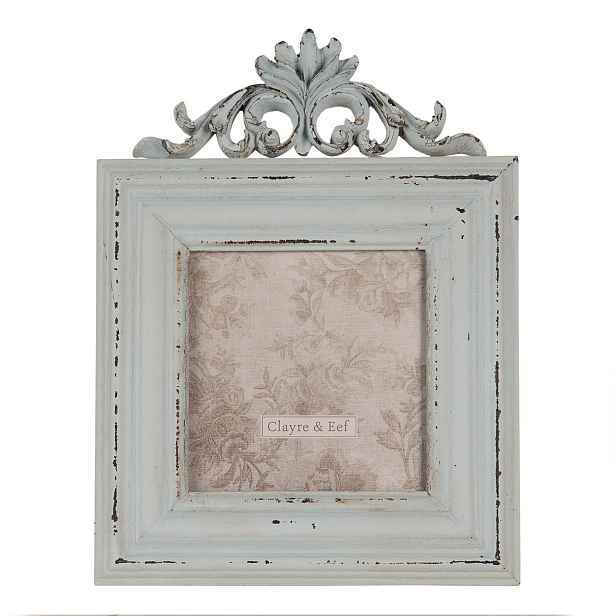 Fotorámeček s ornamenty ve vintage stylu - 16*2*21 cm / 10*10 cm Clayre & Eef
