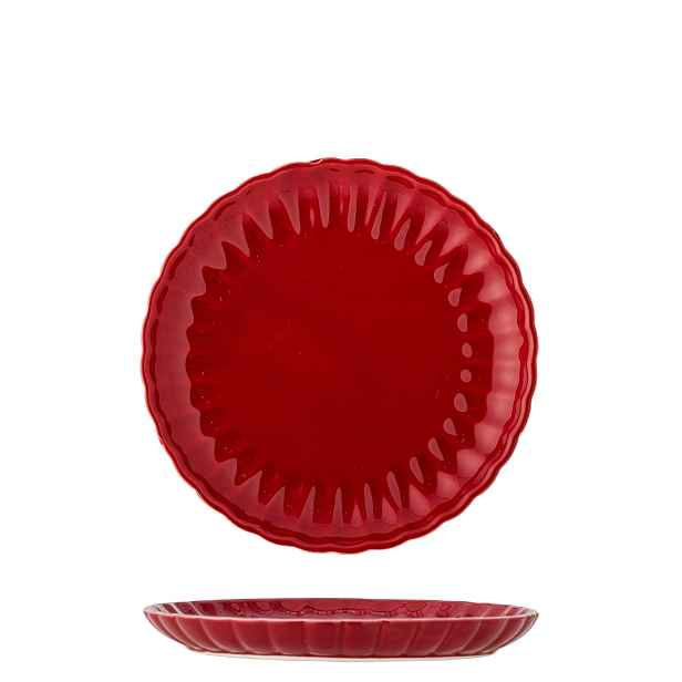 Kameninový talíř průměr 20 cm LATINA Bloomingville - červený
