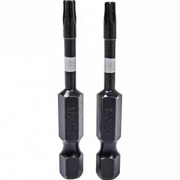 Rázové šroubovací bity Torx T15x50 mm 2 ks