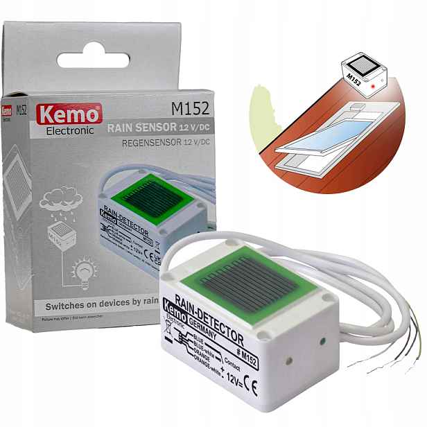 Snímač deště nebo sněhu Kemo M152 12 V/DC
