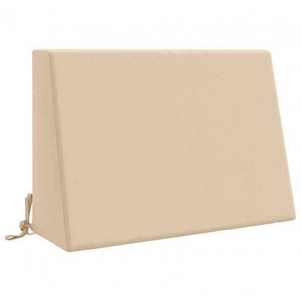 vidaXL polštář za záda SOEST 100% polyester Krémová 60 x 20 x 40 cm