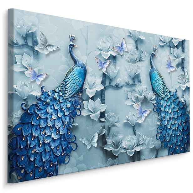 MyBestHome BOX Plátno Barevní Pávi - 3D Efekt Varianta: 100x70