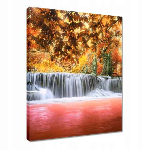 Obraz 60x80 Oranžový vodopád