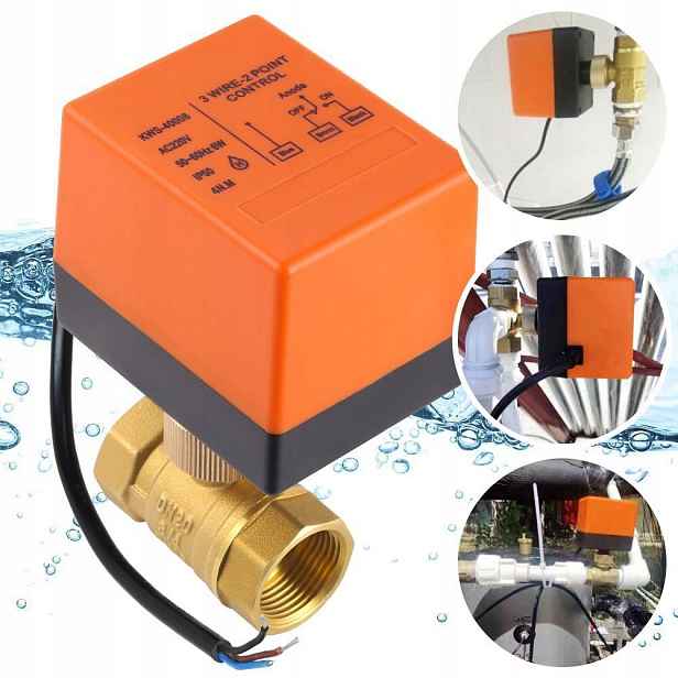 Elektroventil Kulový 3/4 palce s pohonem 230 V DN20 vodní pohon