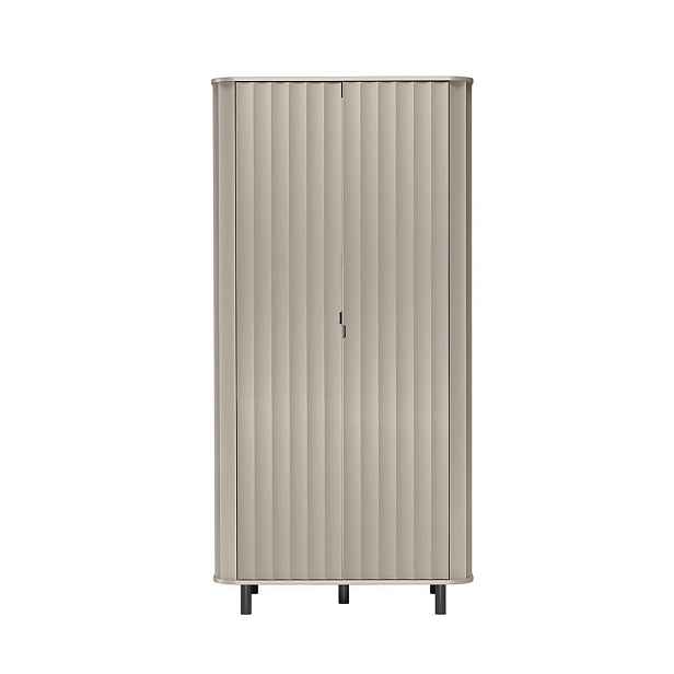 MASSENO ŠATNÍ SKŘÍŇ S OTOČNÝMI DVEŘMI MODERNO, 98/200/54,5 cm 2dveřová, béžová