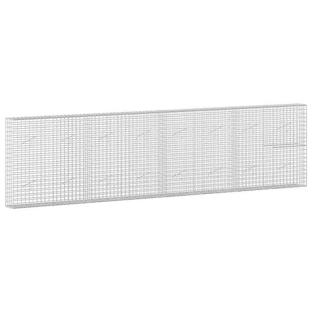 vidaXL Gabion s drátem 3,5 mm a síťkou 5x5 cm 400x20x100 cm
