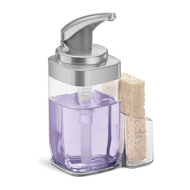 Kovový dávkovač mýdla 650 ml - simplehuman