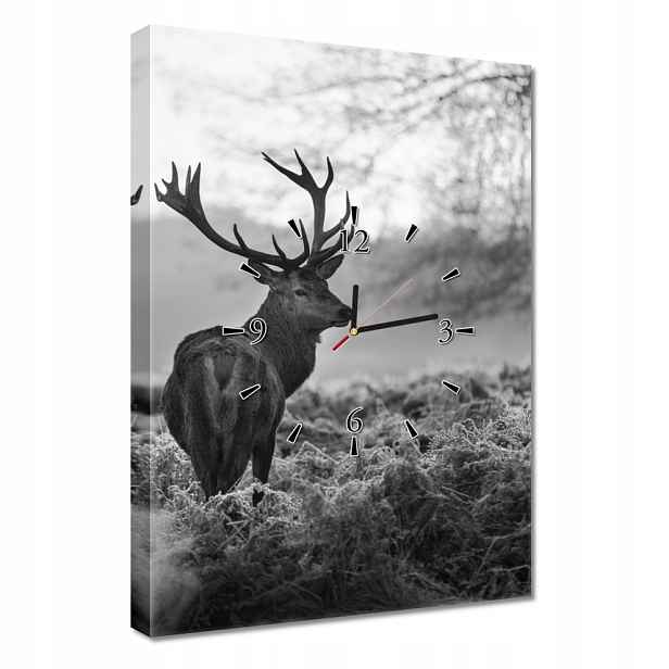 Nástěnné hodiny 40x60 Jelen na řevu