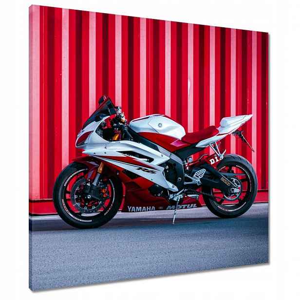 Obrazy 70x70 Bílo-červená Yamaha