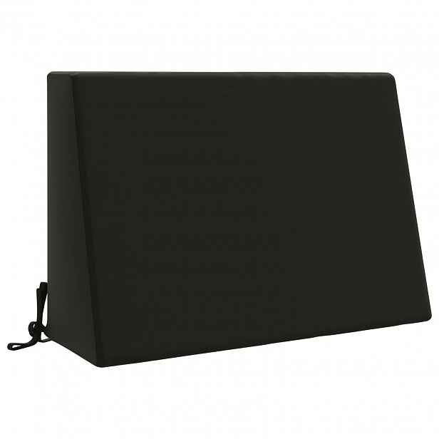 vidaXL polštář za záda SOEST 100% polyester Černá 60 x 20 x 40 cm