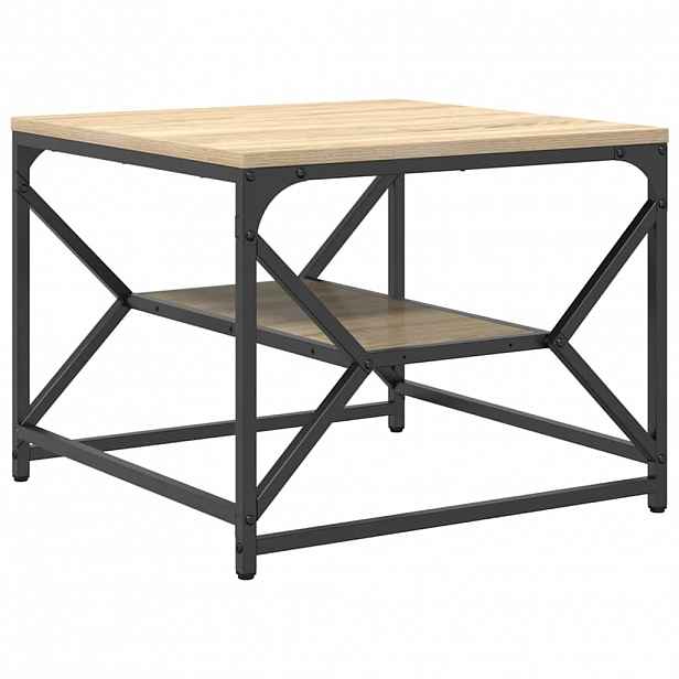 vidaXL Konferenční stolek Sonoma dub 51 x 50 x 40 cm