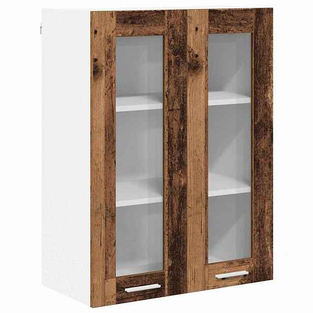 vidaXL Závěsná skříňka Staré dřevo 60 x 31 x 80 cm Kompozitní dřevo