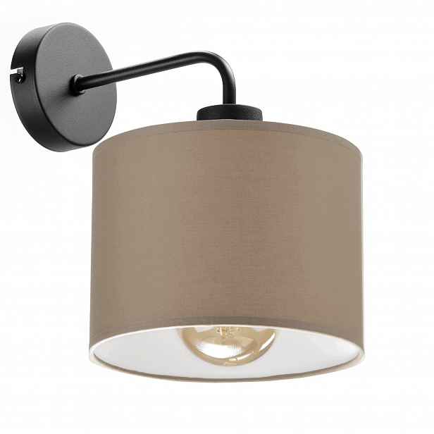 Noční Lampa Nástěnná Lampa Stínidlo Bronz Kašmír E27 Led Pl