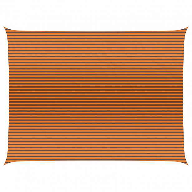 vidaXL Sluneční plachta Oranžová a hnědá 6 x 8 m 100% polyester Oxford