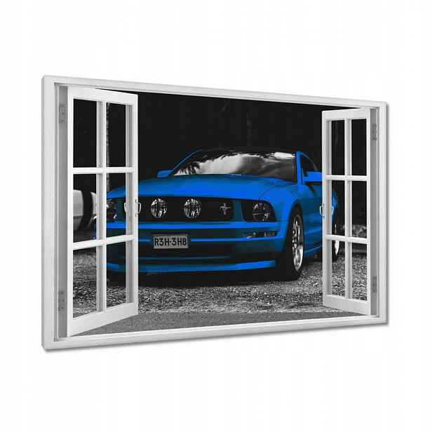 Obrazy 90x60 Modrý Ford Mustang