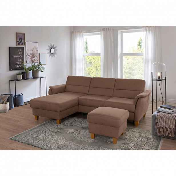 Sit & More ROHOVÁ SEDAČKA, textil, hnědá