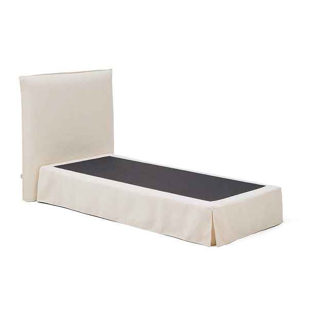 Bílá čalouněná jednolůžková postel 90x200 cm Jaira – Kave Home