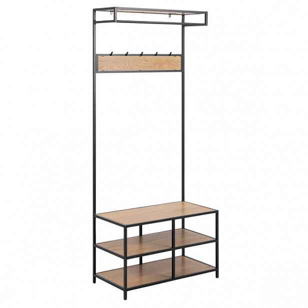 Předsíňový set Benato (77x185x40 cm, 3x police, dub)