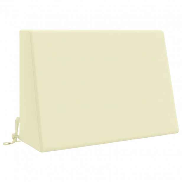 vidaXL polštář za záda SOEST 100% polyester Krémová 60 x 20 x 40 cm