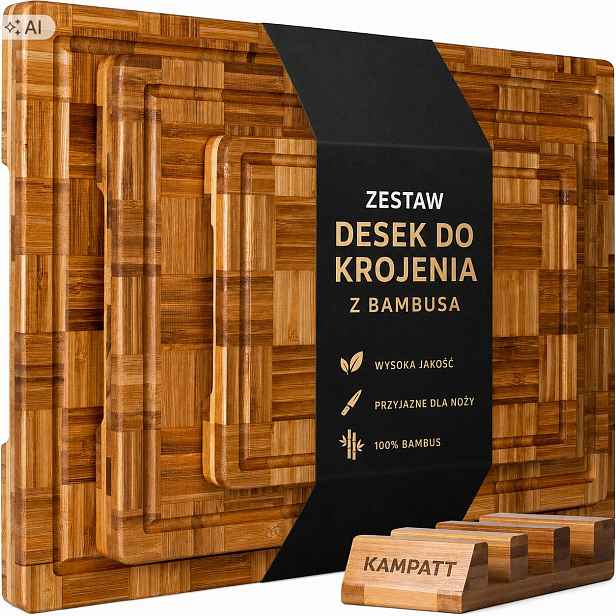 3x Prkénko Na Krájení Z Bambusu 100% Velké Malé Hrubé Na Maso Zeleniny K112