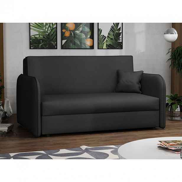 Dvoumístná rozkládací pohovka BELA LOFT 3 - černá
