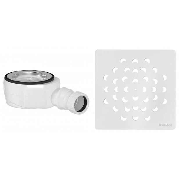 Gelco - Odtoková souprava pro sprchové vaničky, bílá KSM104W-SN90
