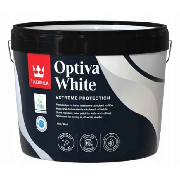 Tikkurila Optiva Bílá Barva 2,7 Barva 19 Bílých Barev