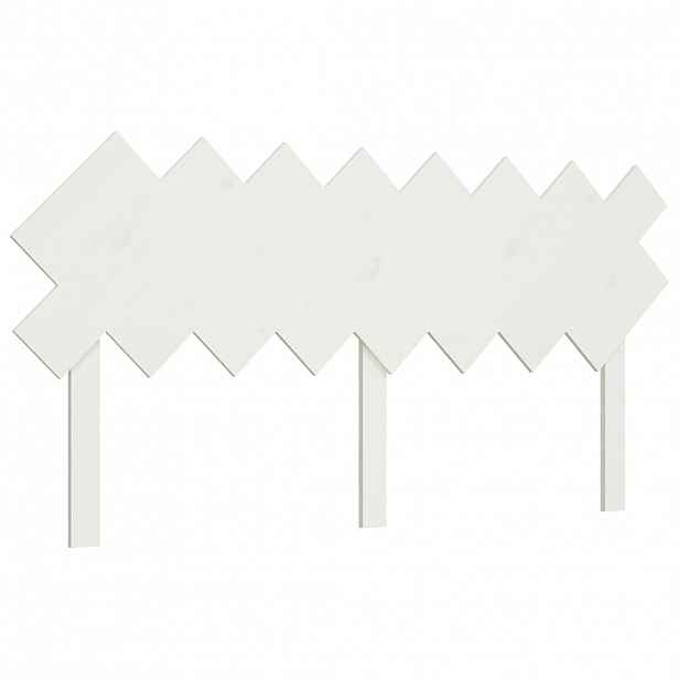 vidaXL Čelo postele bílé 159,5 x 3 x 80,5 cm masivní borovice
