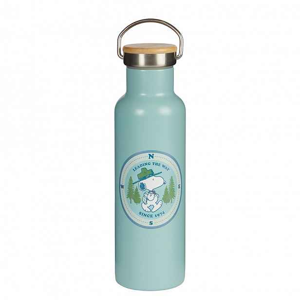 Butlers PEANUTS Láhev nerezová kompas 650 ml - sv. modrá