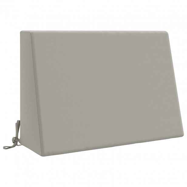 vidaXL polštář za záda SOEST 100% polyester Šedá 60 x 20 x 40 cm