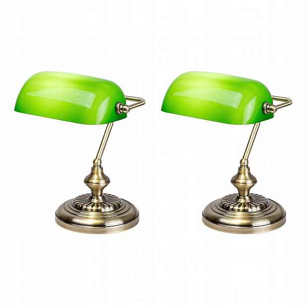 Rabalux Sada 2 x stolní lampa bankéřka Bank 4038
