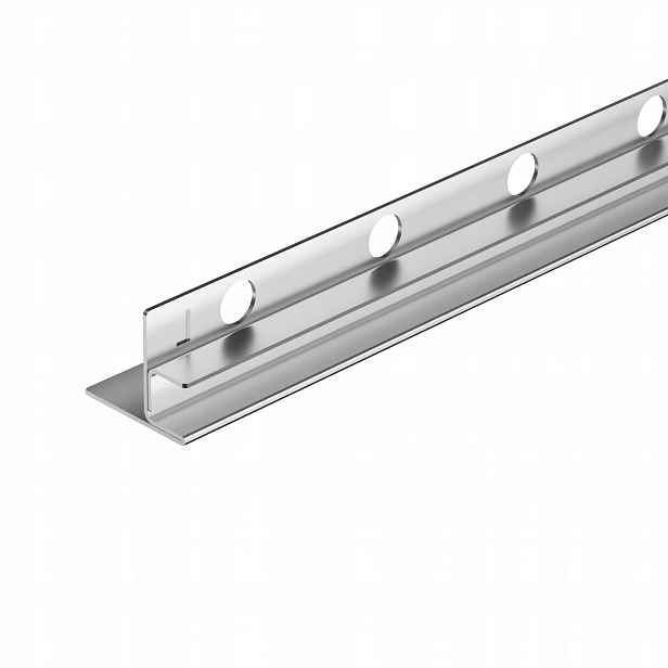 Spádová Lišta Na Sklo 170 cm Levá Sprchová Inox Stříbrná Balneo