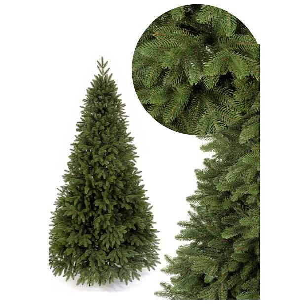 Vánoční stromek Exkluzivní umělý Smrk 3D 100% Pe 220 cm silikonový Real Tree