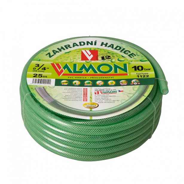 Zahradní hadice VALMON 1122 1/2" (12.7/17.0), 20 m, průhledná zelená MA486044