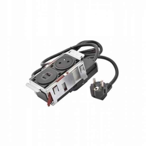 Nábytková zásuvka Disq'in 2P+Z/USB Legrand 654740