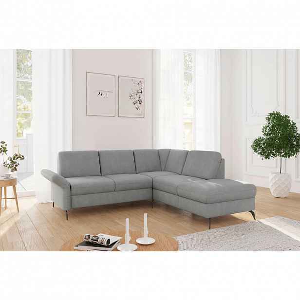 Sit & More ROHOVÁ SEDAČKA, textil, šedá