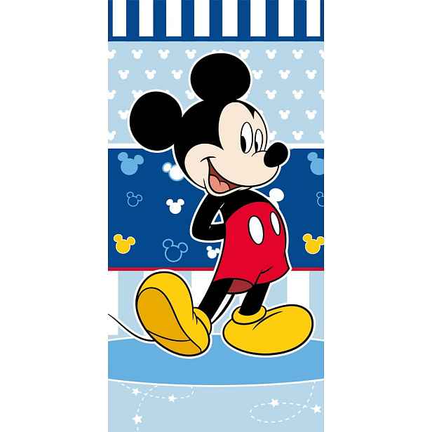 Modrá froté dětská osuška 70x140 cm Mickey – Jerry Fabrics