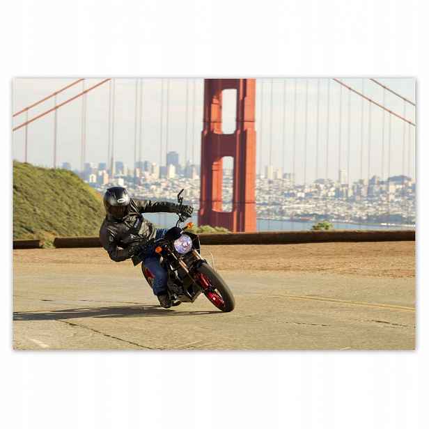 Plakáty 200x135 Motocykl u Golden Gate