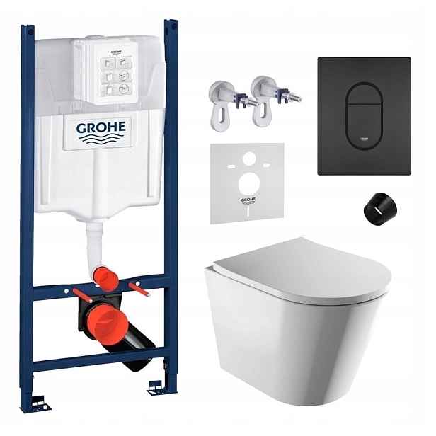 Grohe Rapid Sl s Wc mísou Omnires a tlačítkem černý mat