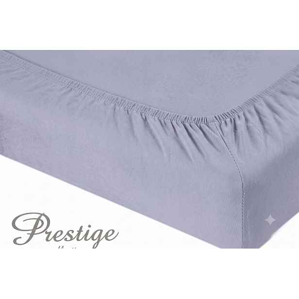 Prostěradlo Jersey s gumičkou 180x200 Světle šedá Prestige Collection 160 g