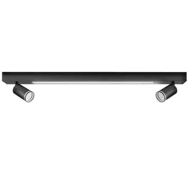 Stropní nástěnná Led lampa 4000K s reflektorem Paris 2xGU10 černá