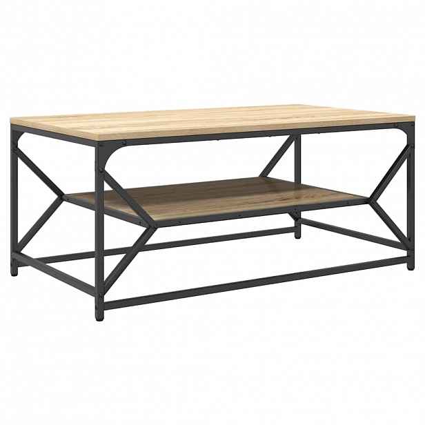vidaXL Konferenční stolek Sonoma dub 90 x 50 x 40 cm