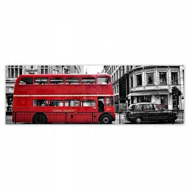Plakáty 200x66 Červený autobus Londýn